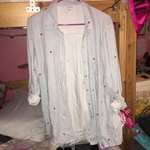 Pinstripe Button-up blouse